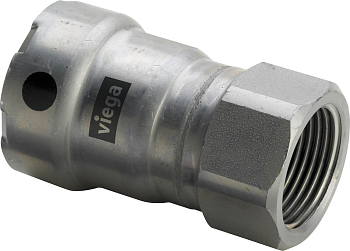 Соединительный элемент резьбовой Viega Megapress с SC-Contur DN15 Rp1/2" модель 4212