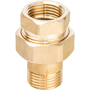 Разъемное соединение американка STOUT 1/2" уплотнение под гайкой по плоскости ВН