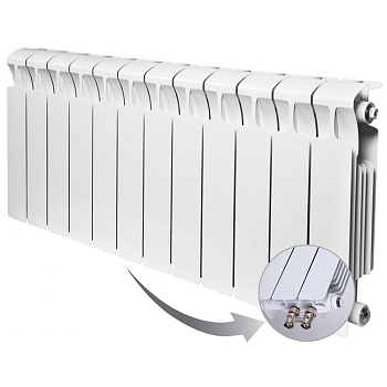 Радиатор биметаллический RIFAR MONOLIT VENTIL 350 MVL 12 секций