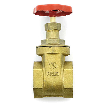 Задвижка клиновидная UNI-FITT В 1 1/4" PN20 (латунь)