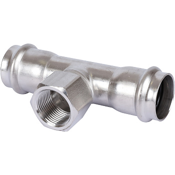 Тройник Sanha NiroSan 35x1/2x35 ВПр-ВР-ВПр 9130G