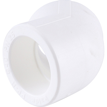 Kalde d=40 Угольник 45* для полипропиленовых труб под сварку (цвет белый)