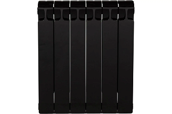 Радиатор биметаллический RIFAR MONOLIT 500 6 секций (Антрацит матовый)