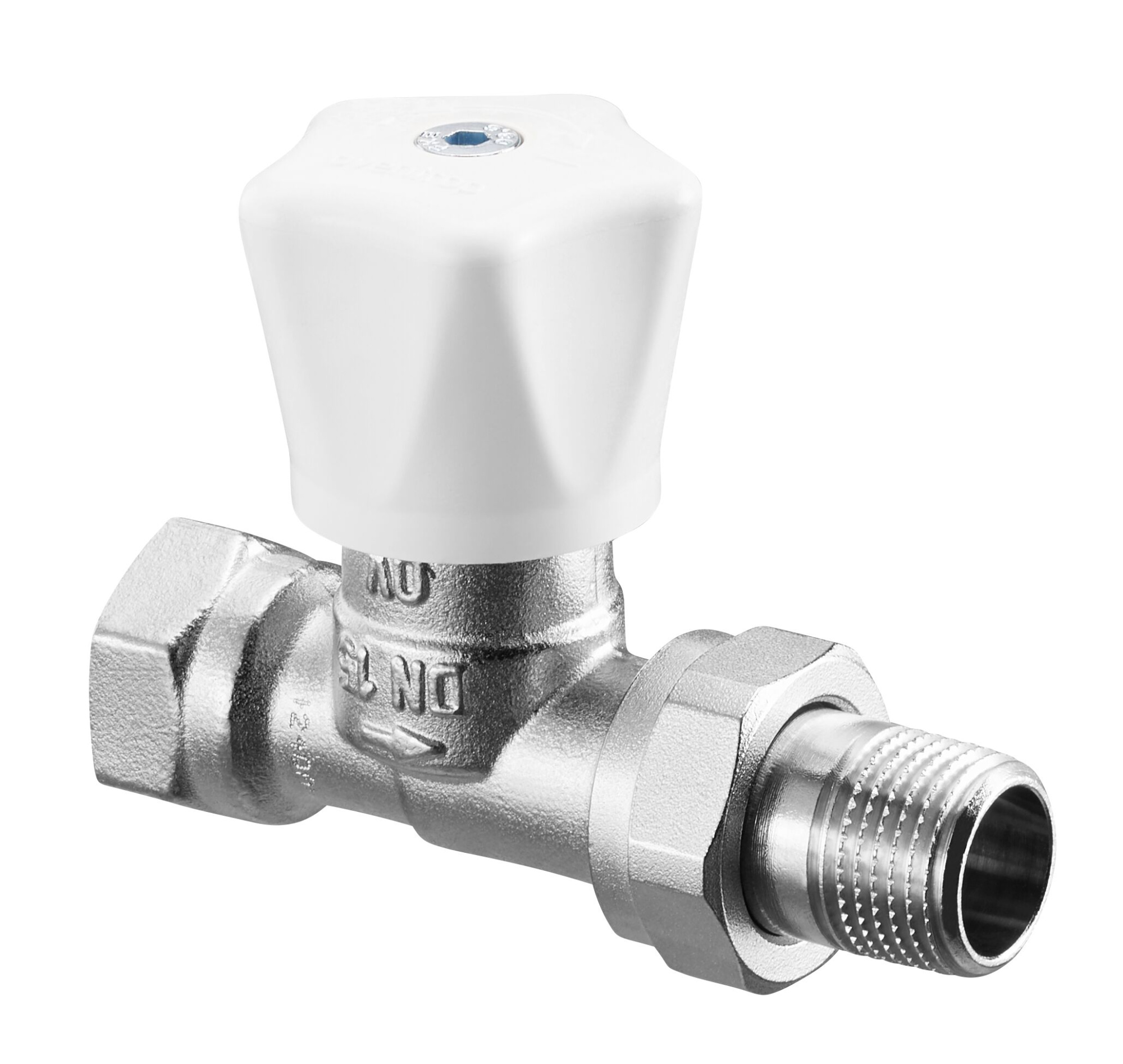 Вентиль OVENTROP серия HRV DN15х1/2 проходной с ручным приводом