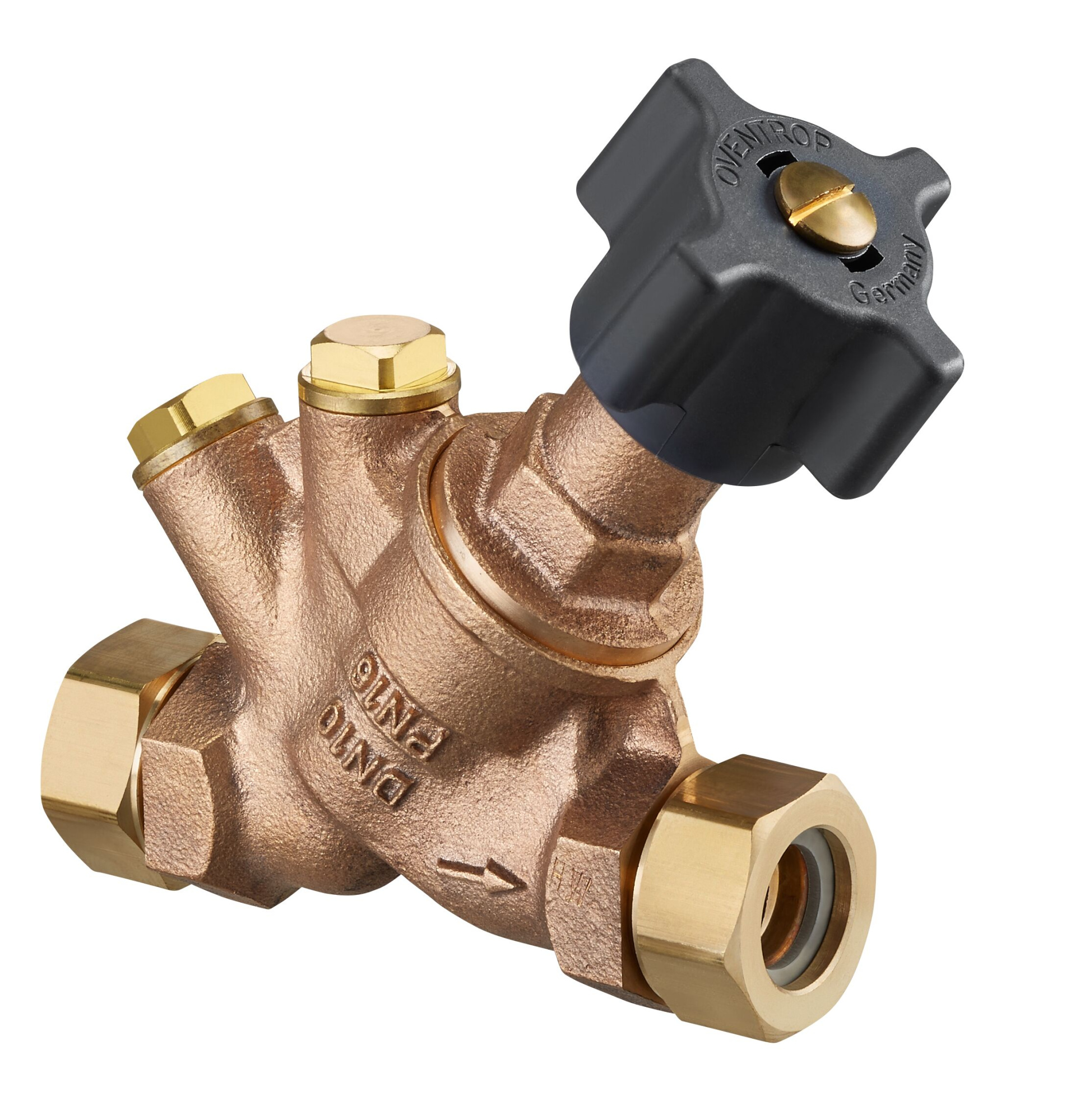 Запорный вентиль OVENTROP Hydrocontrol ATR DN25х1 (с заглушками)