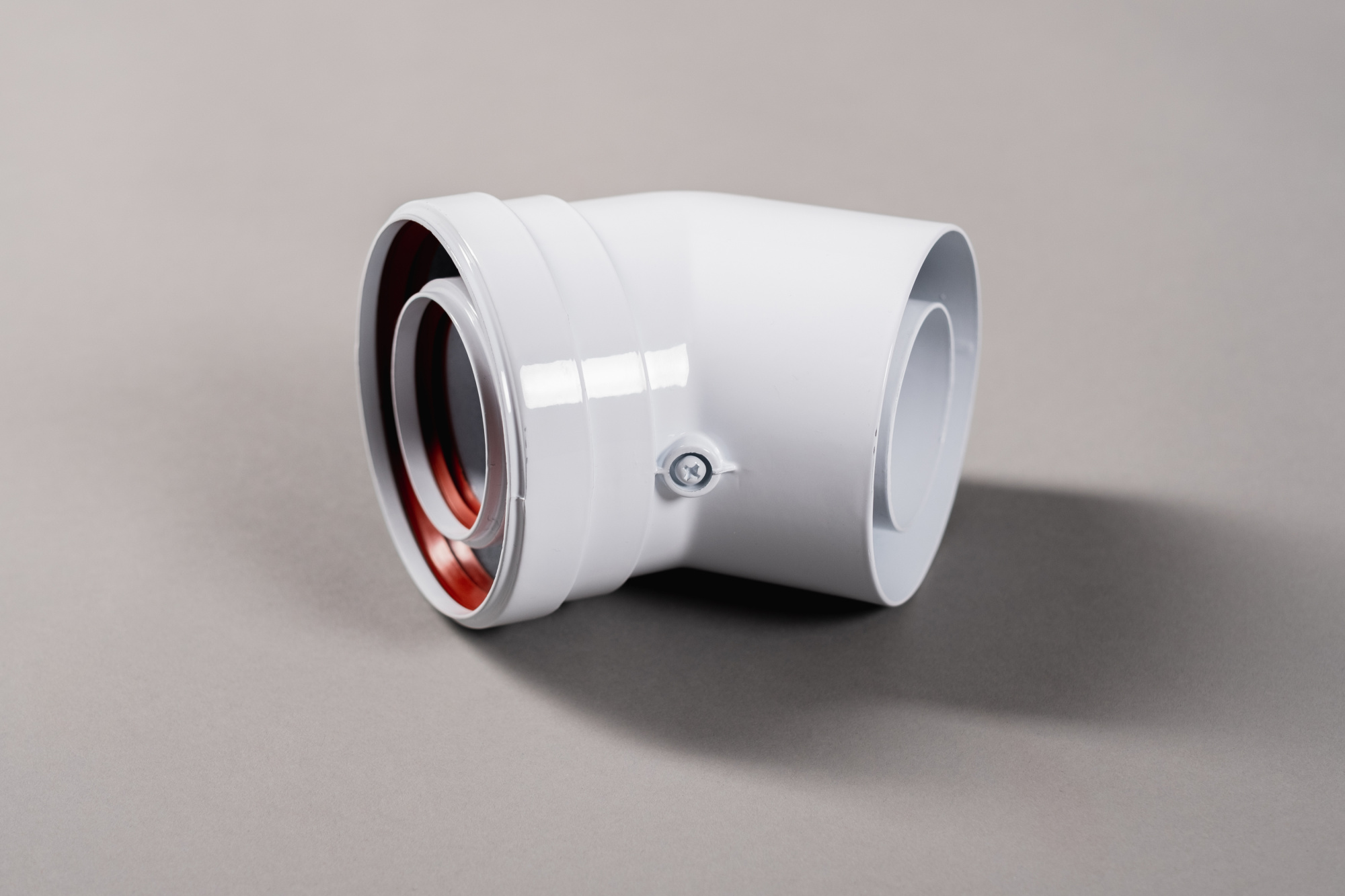 Отвод Baxi 45° D60/100 промежуточный коаксиальный без муфты