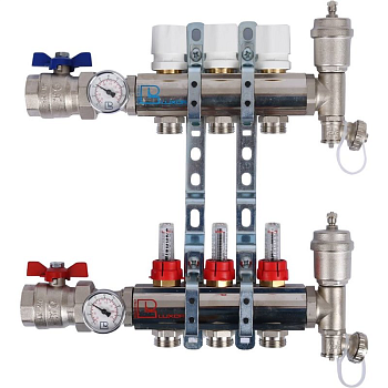 Коллекторная группа Luxor CD 473M/3 1х3/4ЕК 3 контура с расходомерами