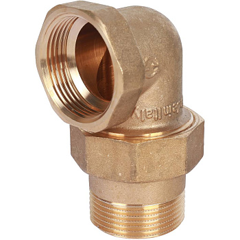 Разъемное соединение американка STOUT 1"1/4 угловое с уплотнением под гайкой ВН