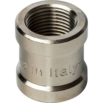 Муфта STOUT 3/8" ВВ (никелированная)