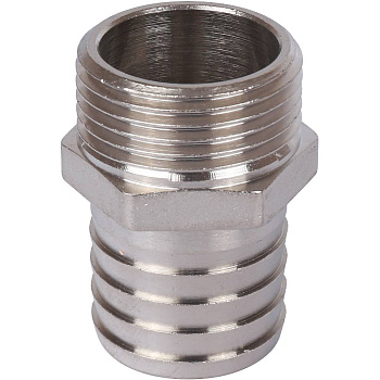 Штуцер STOUT 1"х30 НР (никелированный)