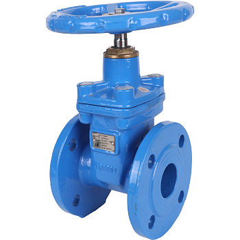 Задвижка с обрезиненным клином Tecofi Ду125 со штурвалом и невыдвижным штоком