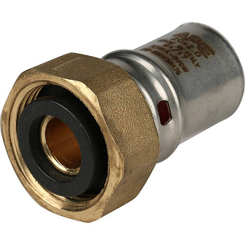 Переходник STOUT 3/4"x20 с накидной гайкой для металлопластиковых труб (прессовой)