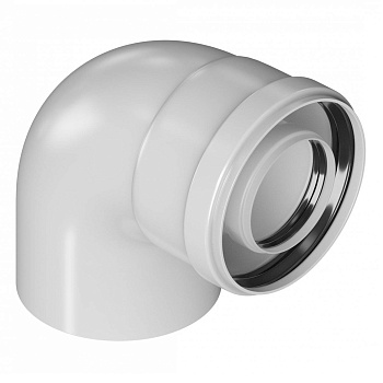 Колено для конденсационных котлов Royal Thermo D60/100L MF 90°