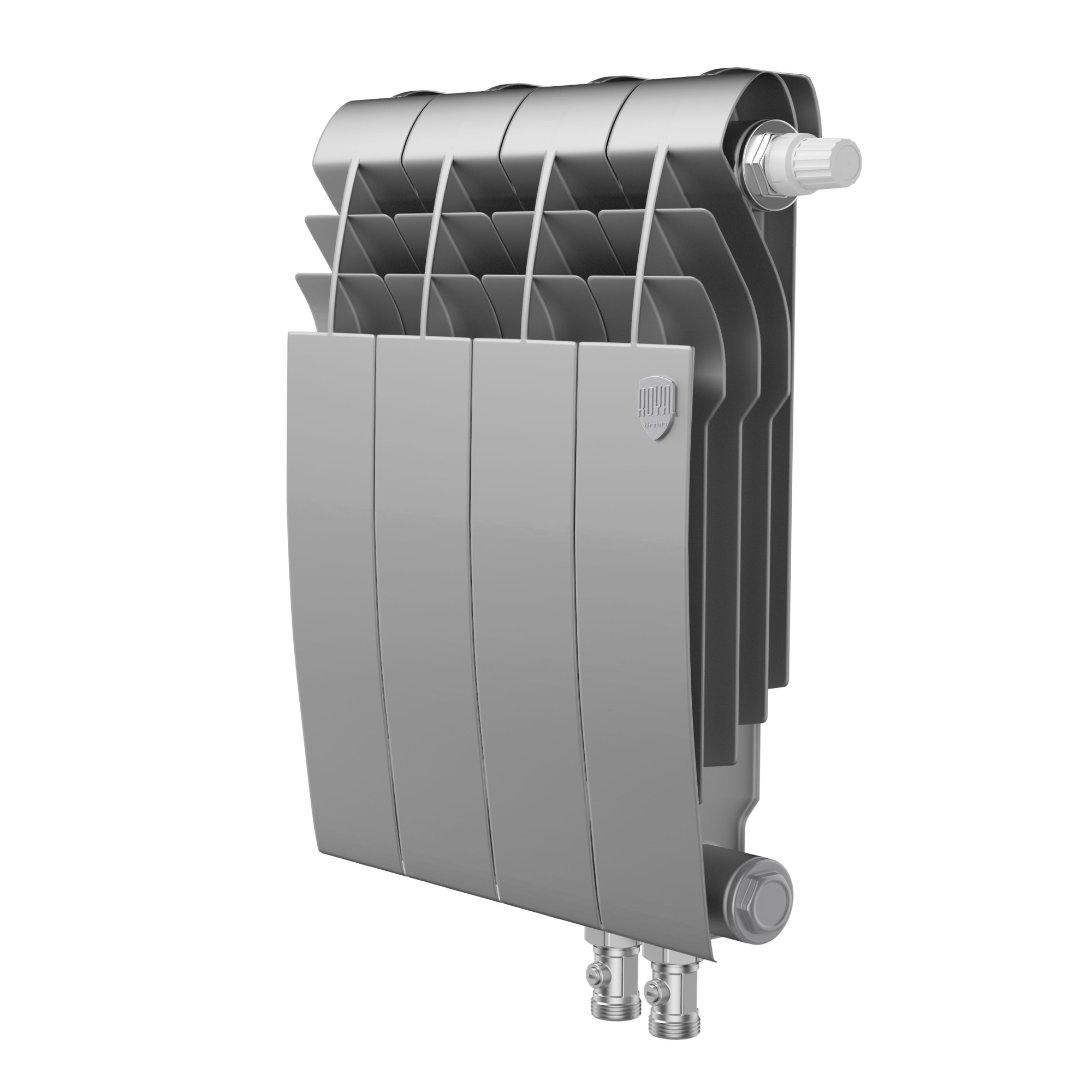 Радиатор биметаллический Royal Thermo BiLiner 350 /Silver Satin VR - 4 секции