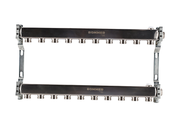 Коллектор ROMMER 1"х3/4" 10 выходов для радиаторной разводки