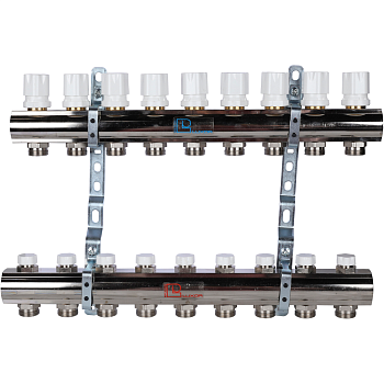 Коллекторная группа Luxor CD 468M/8 1х3/4ЕК 8 контуров с регулирующими вентилями