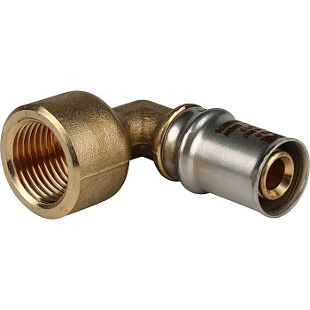 Угольник-переходник STOUT 1/2"х16 с внутренней резьбой для металлопластиковых труб (прессовой)