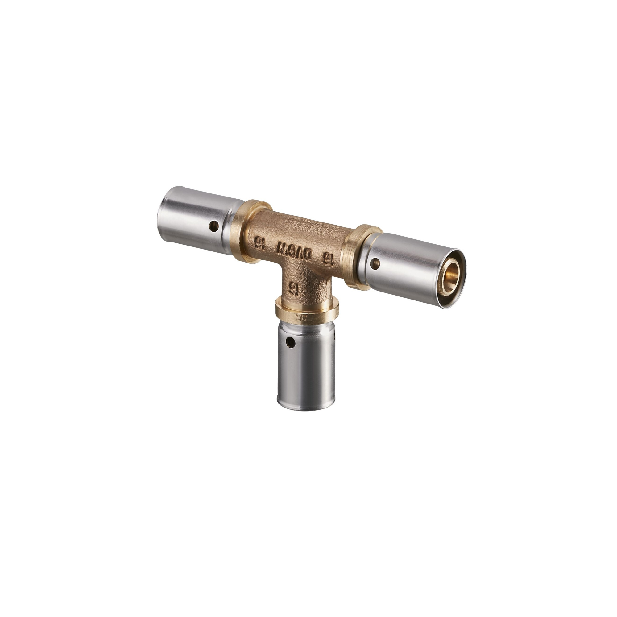 Тройник OVENTROP Cofit P 20х20х20 прессовый бронза (RX)