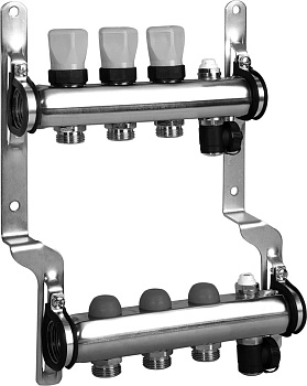 Коллектор Meibes с термовставками на 3 выхода