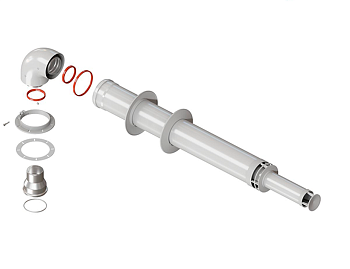 Комплект коаксиальный Royal Thermo 60/100 L=1000 мм (+ old Navien Deluxe 75/100) универсальный