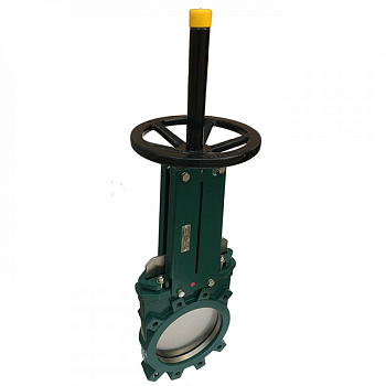 Задвижка шиберная Tecofi 125 со штурвалом и выдвижным штоком