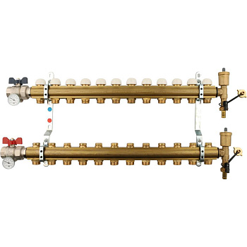 Коллекторная группа TIEMME 1"x3/4 EK на 12 выходов