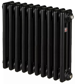 Радиатор трубчатый Zehnder Charleston модель 3057 10 секций (Черный матовый)
